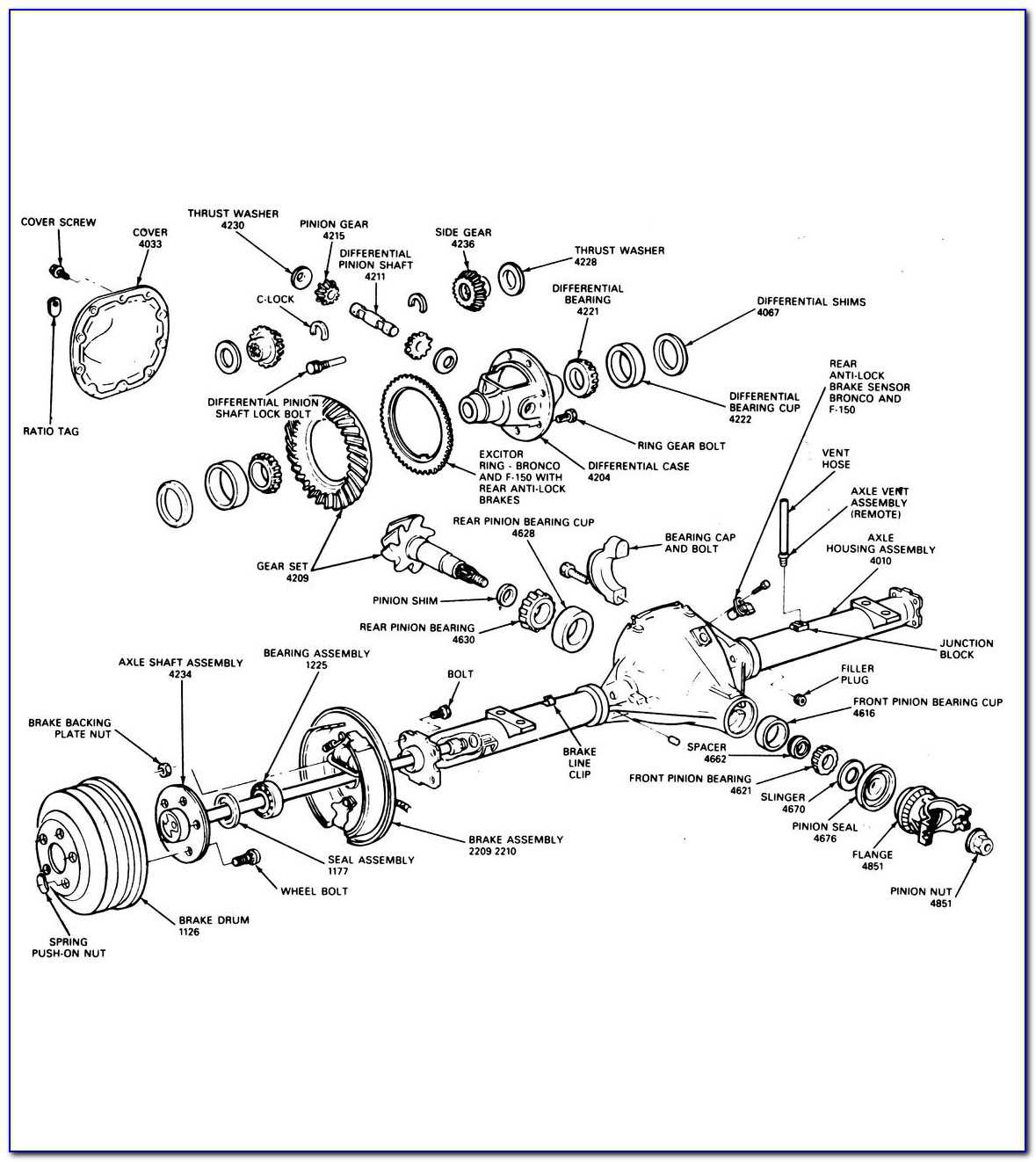 Exploring The Ford F Front Axle Parts Diagram