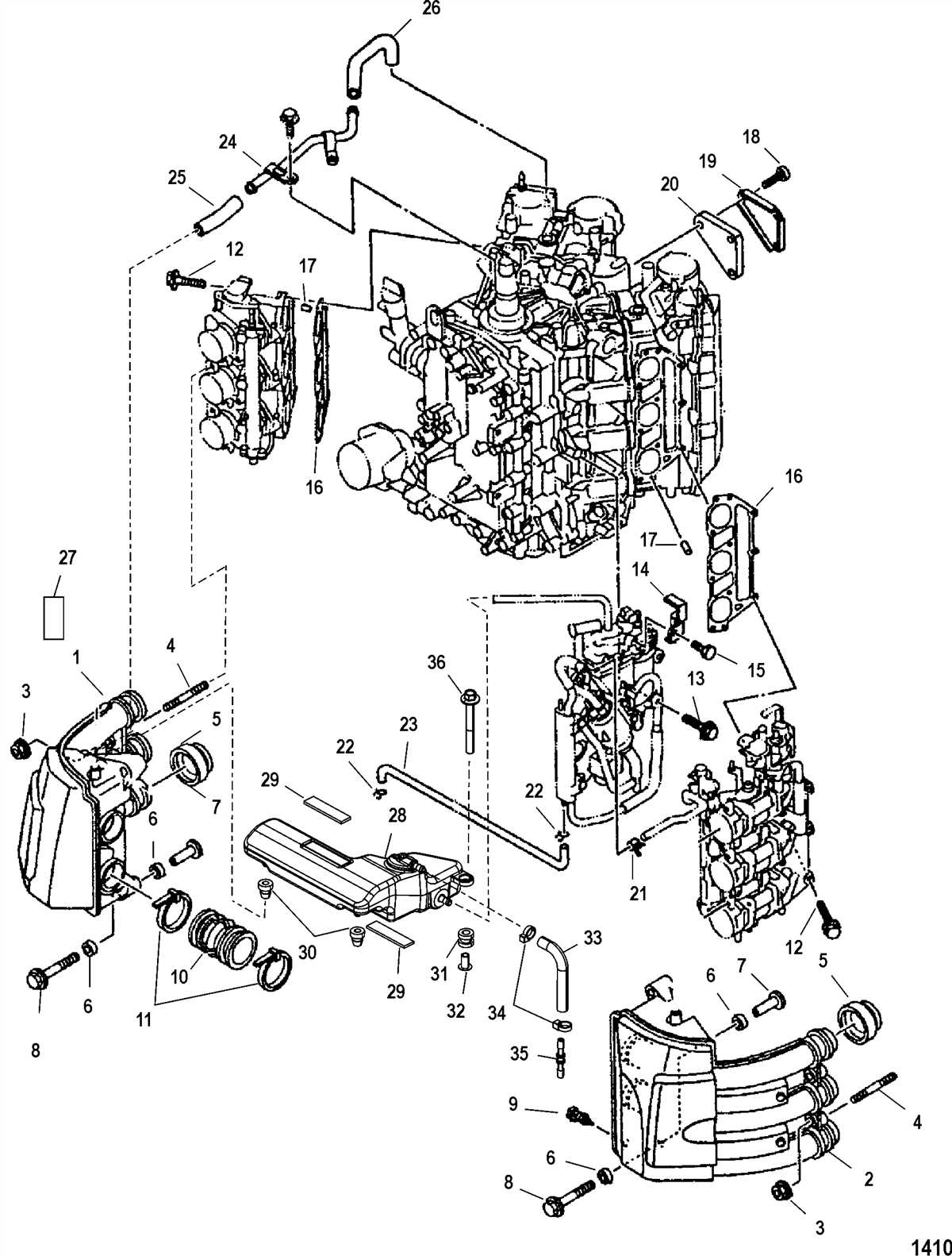 Mercury 225 Efi Parts Diagram Mercury Parts Fuel Dfi Rails O