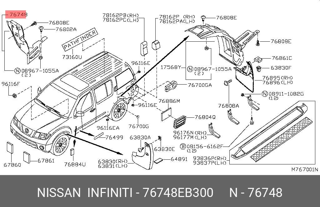 Exploring The Intricate Interior Parts Layout Of The Nissan Pathfinder