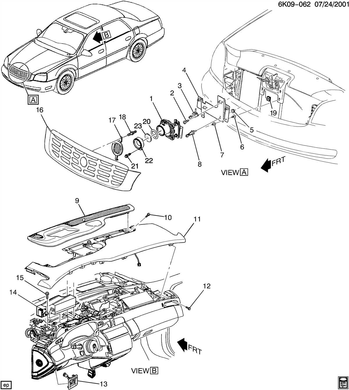 Visual Guide Cadillac Deville Headlight Parts Diagram