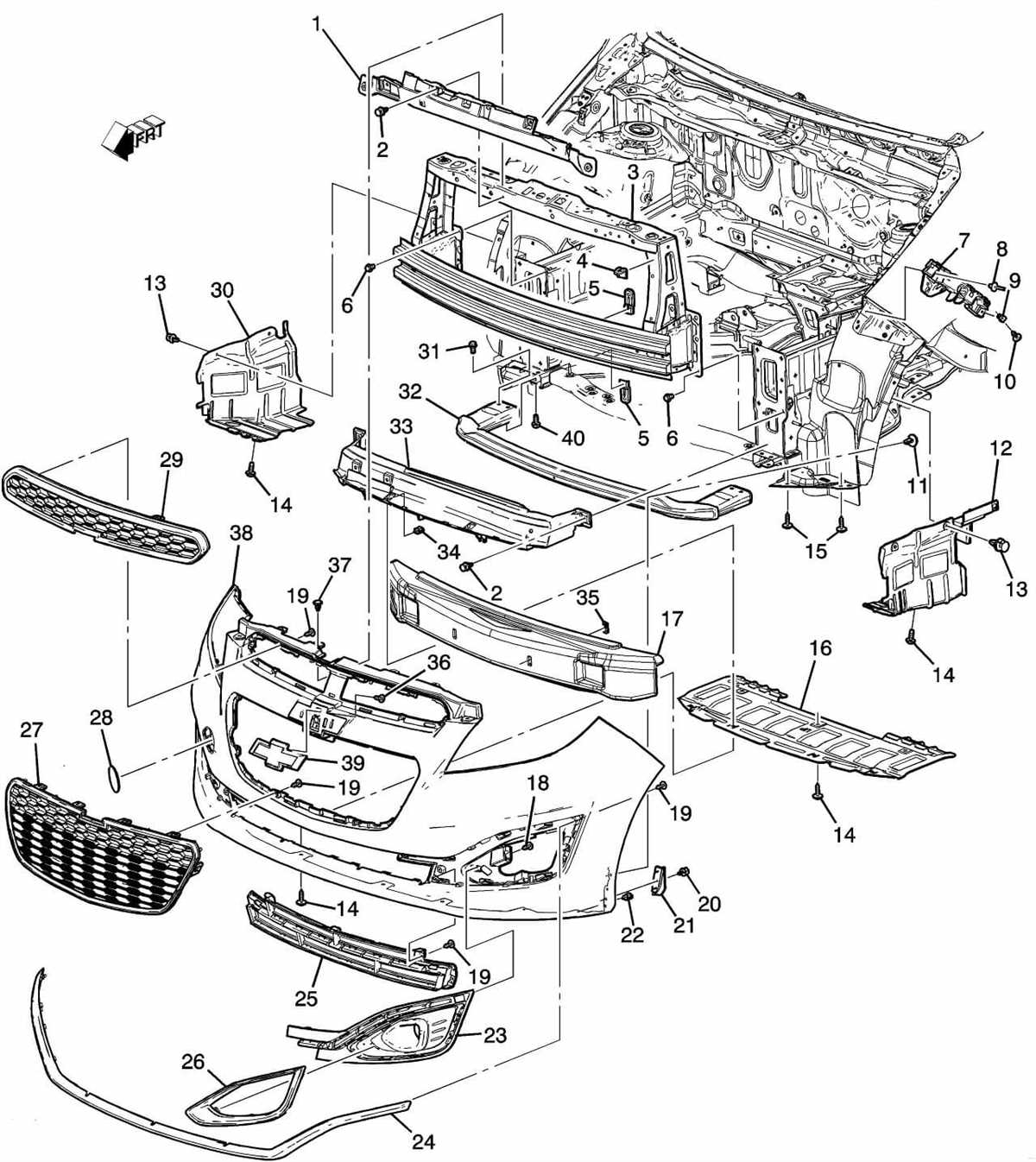 Visualizing The Inner Workings Of The Chevy Cruze A Detailed Part Diagram