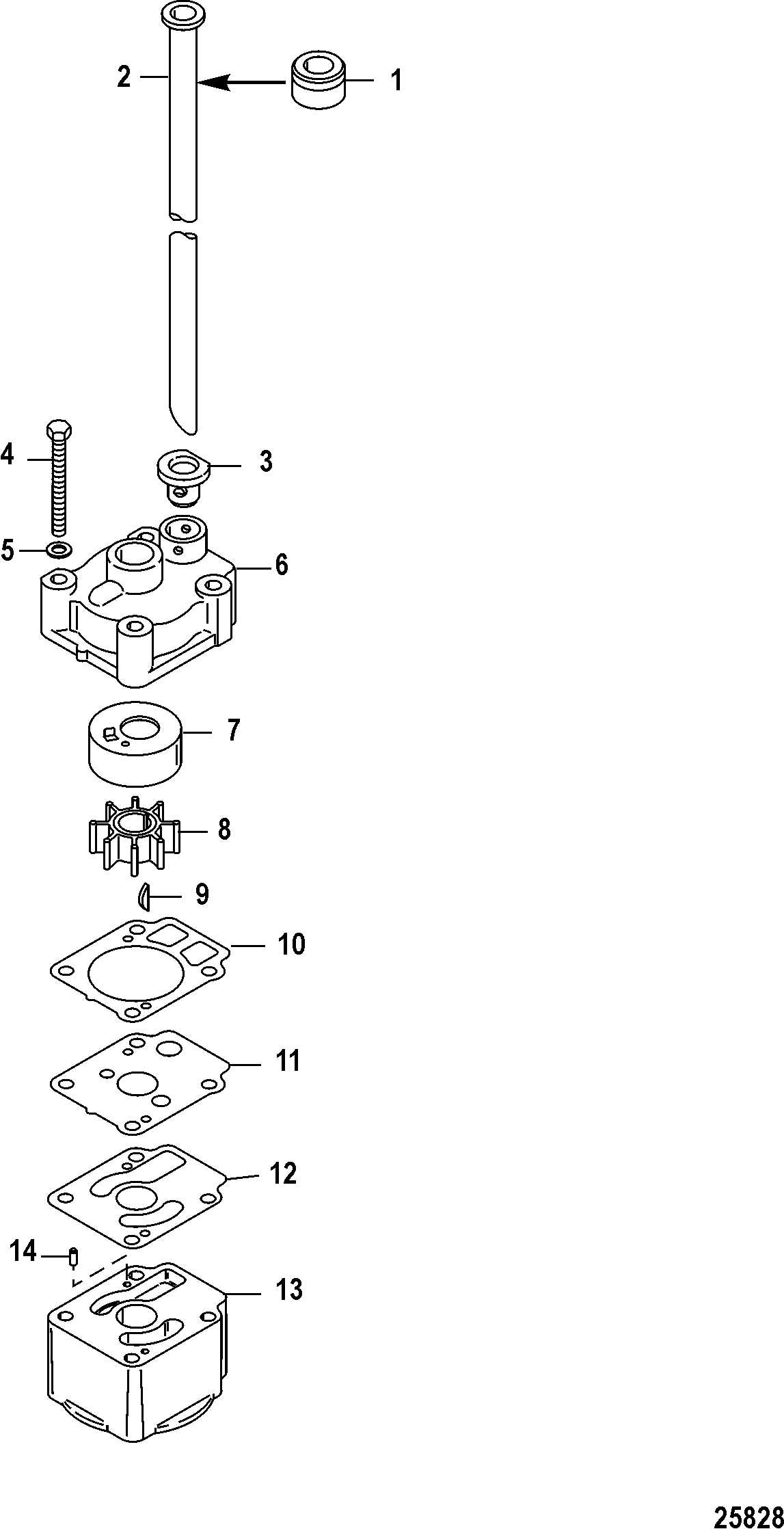 Visualizing Mercury Outboard Water Pump Components