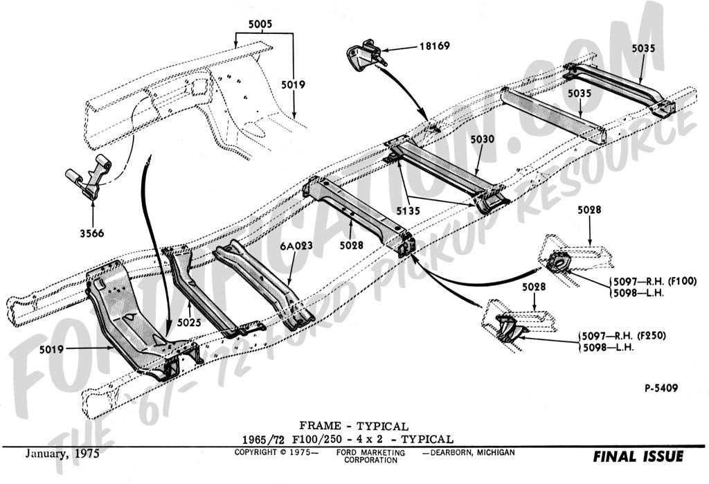 Insight Into Ford F Frame With Detailed Parts Diagram