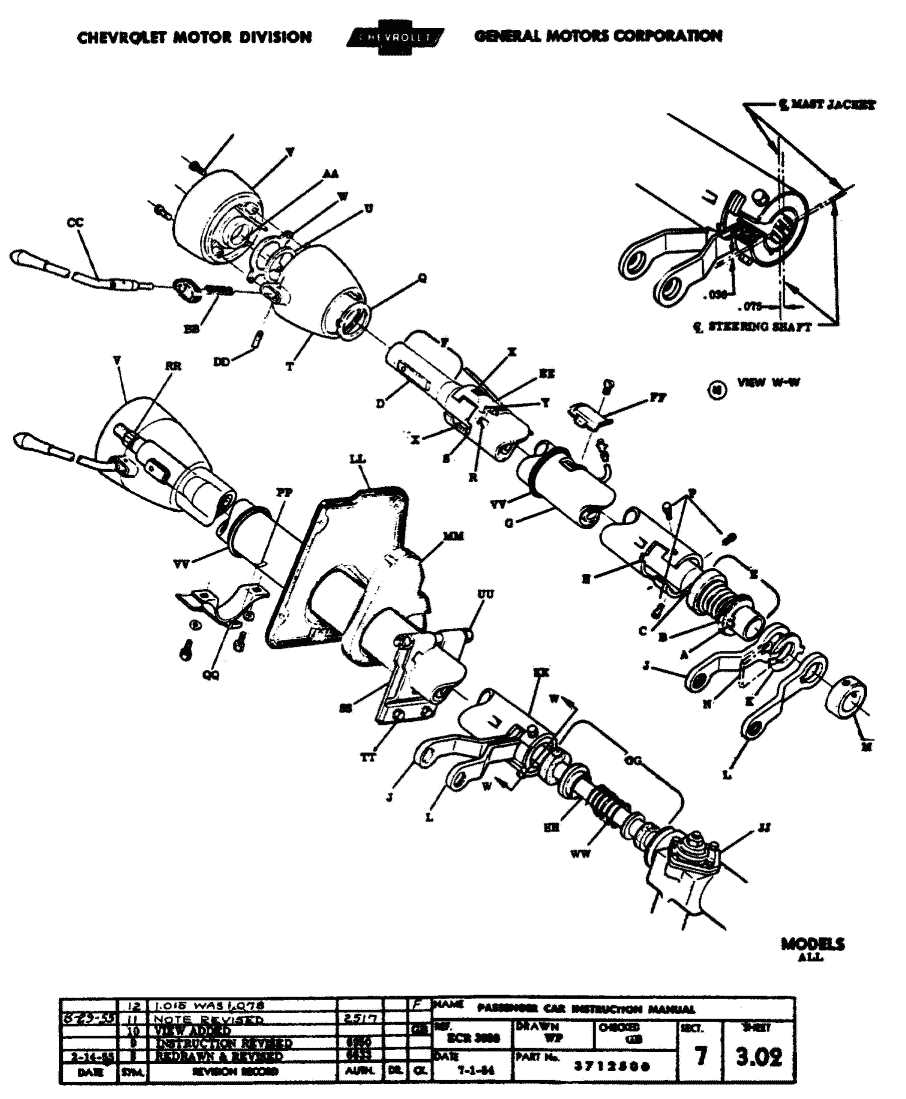 Unveiling The Intricate Parts Of The Chevy C Steering Column