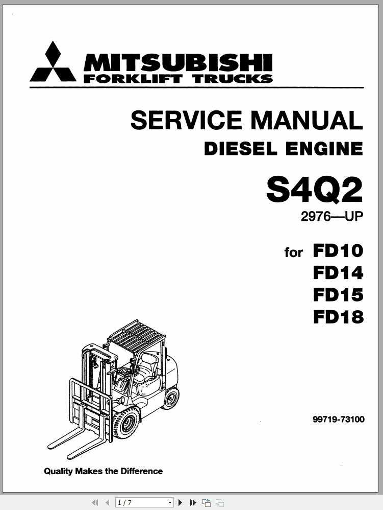 A Visual Guide To Mitsubishi Forklift Parts Diagram