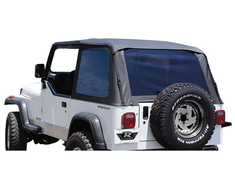 Exploring The Jeep Yj Rampage Wrangler Soft Top Parts Diagram