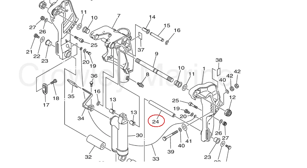 A Detailed Diagram Of Hp Nissan Outboard Parts