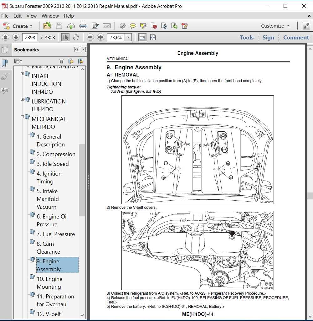 Exploring The Anatomy Of A Subaru Forester Detailed Parts Diagram