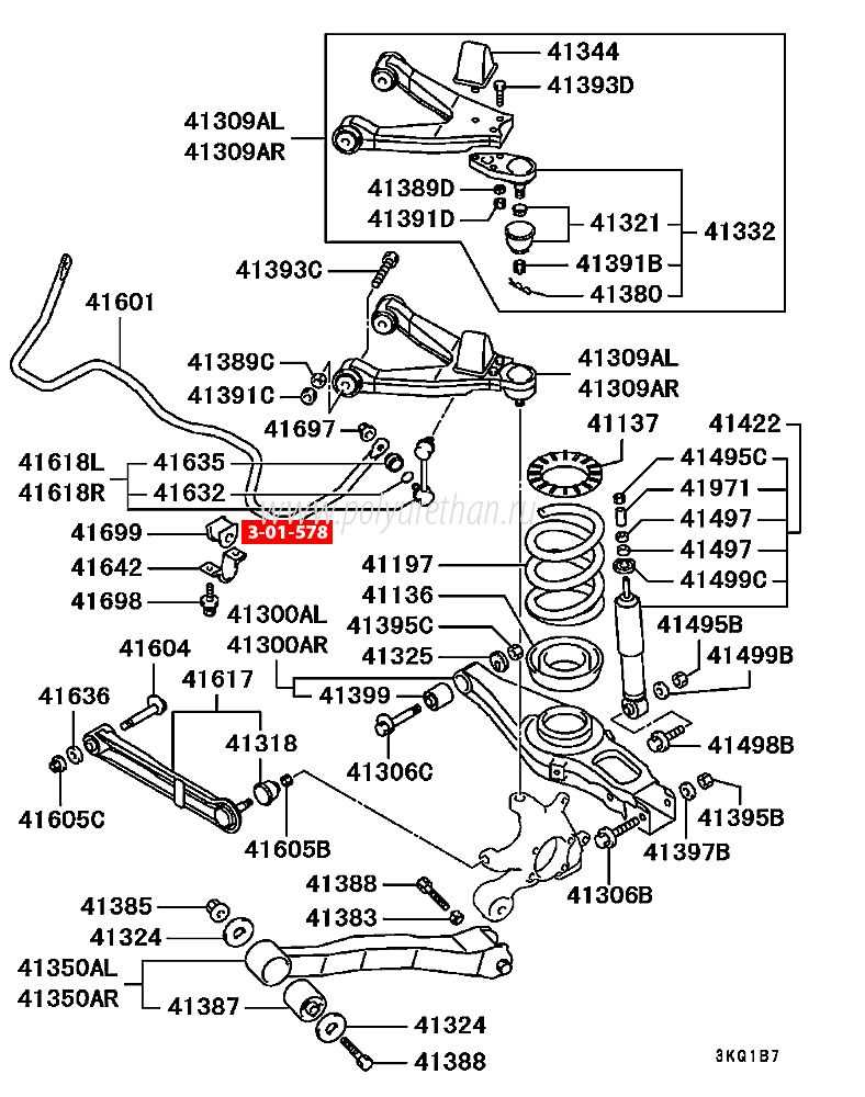 Exploring The Diagram Of Mitsubishi Montero S Rear Suspension Parts