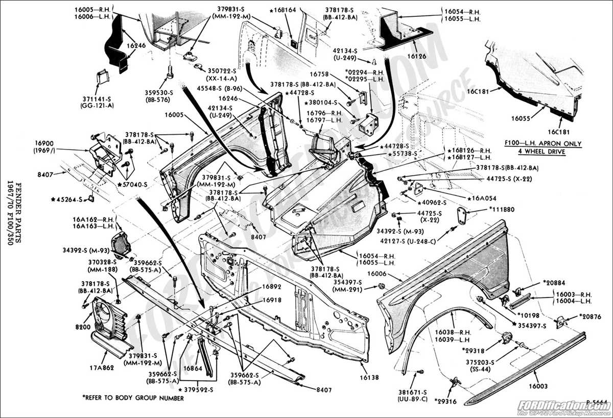 Insight Into Ford F Frame With Detailed Parts Diagram