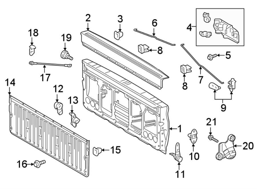 A Visual Breakdown Of Toyota Tacoma Tailgate Components