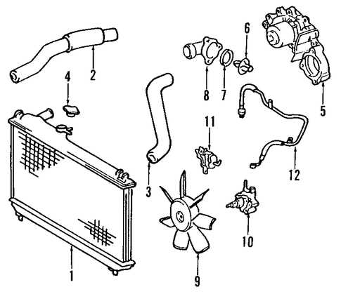 Exploring Toyota 2000 Camry S Cooling System Parts Diagram